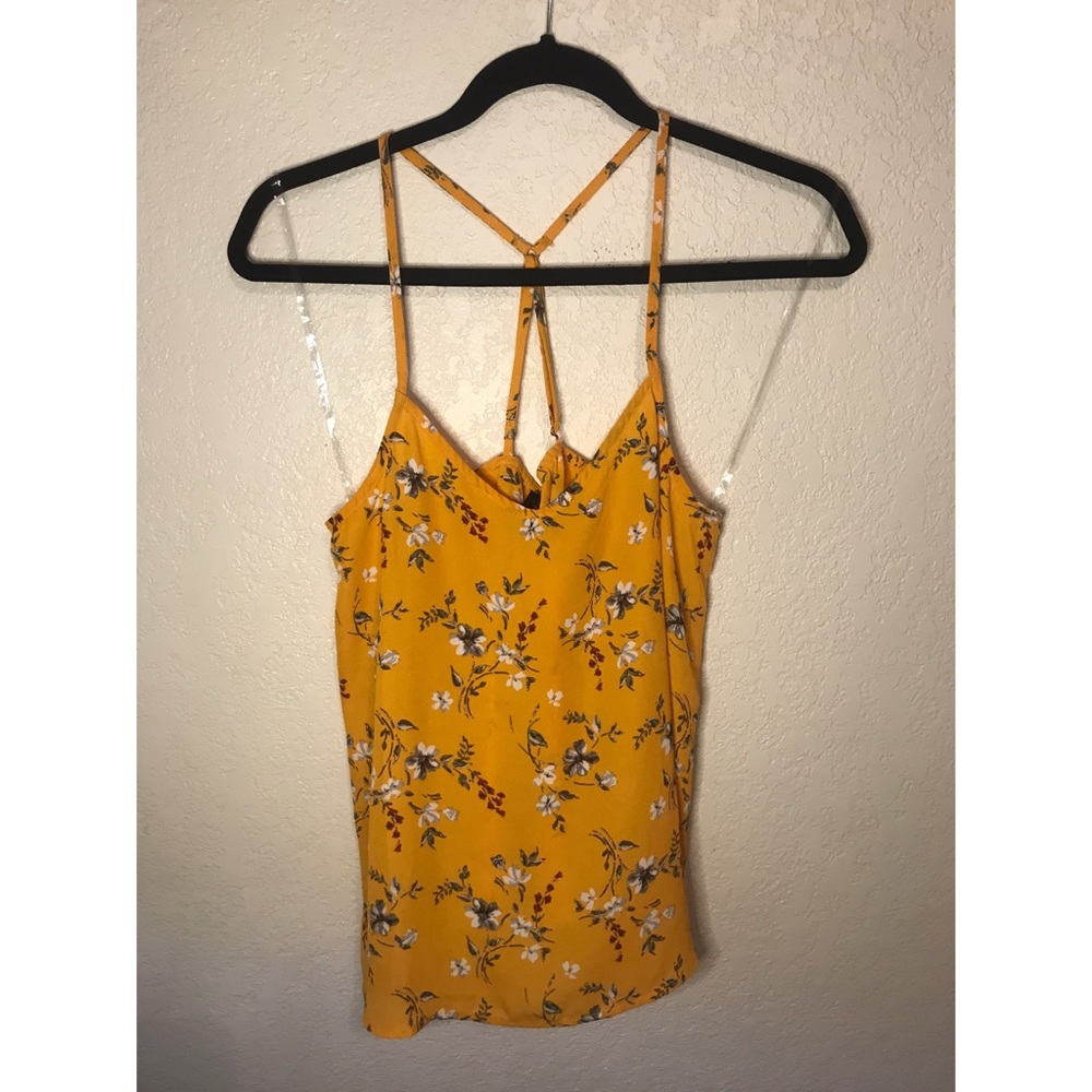 Orange Floral Blouse